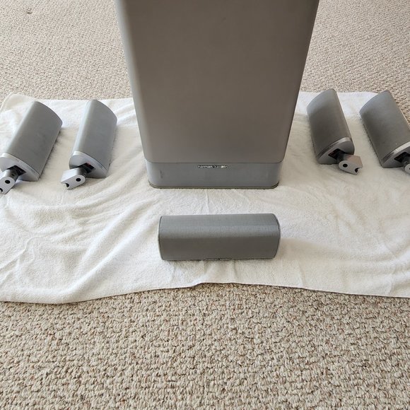 Harman Kardon Surround Sound Speakers and Subwoofer - Picture 2 of 2